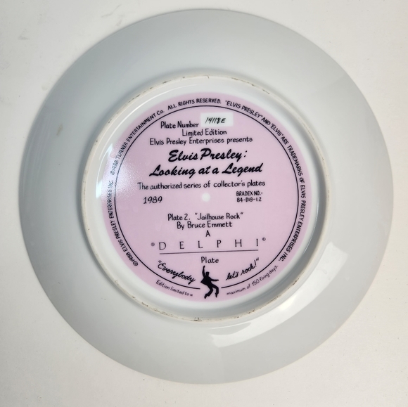 Elvis Presley Limited Edition Plate 2 'Jailhouse Rock' - Picture 2 of 2